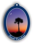 Palmetto Tree Christmas Ornament