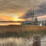 Shrimp Boats on Folly Beach