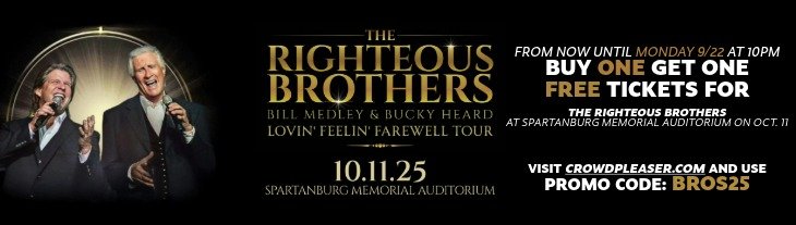 The Righteous Brothers Concert - October 11, 2025 - Spartanburg SC