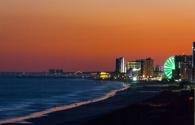 Sunset at Myrtle Beach, South Carolina