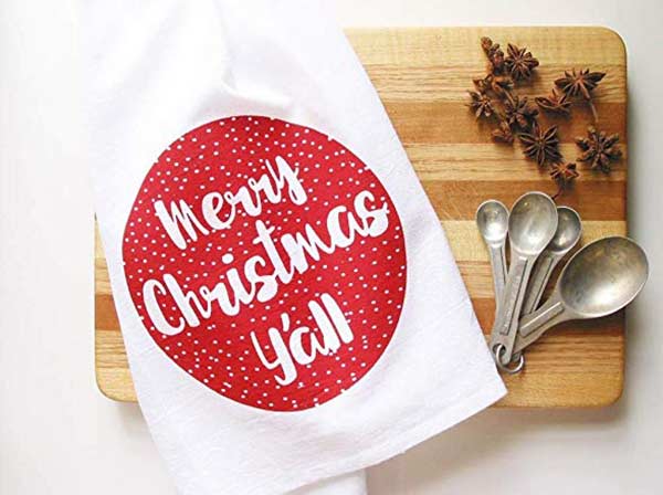 Merry Christmas Y'all Towel
