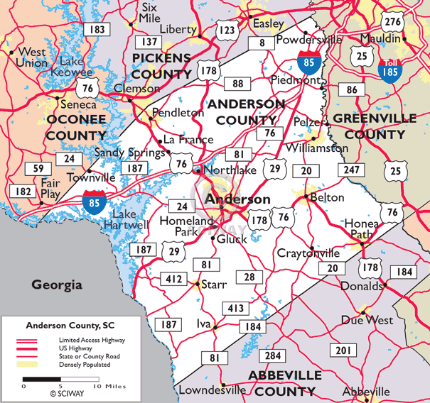 Anderson Places Cities Towns Communities Near Anderson South
