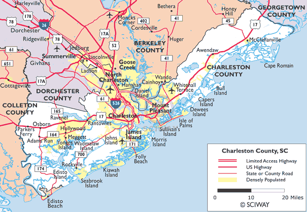 Maps of Charleston County, South Carolina
