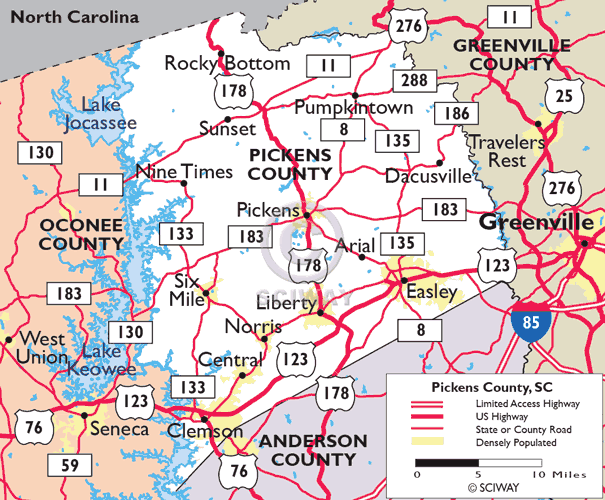 Clemson Places - Cities, Towns, Communities near Clemson, South Carolina