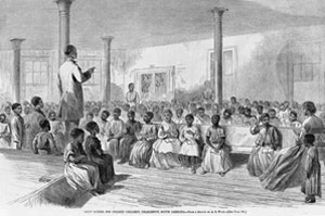 Sketch of African American Classroom 1866